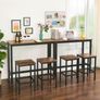 New Kitchen Dining Breakfast Bar Table - FREE P&P Image 4