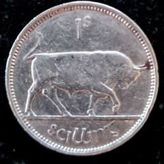 Ireland 1942 Silver Shilling Coin