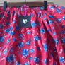 Ladies  Red Floral Bardot Image 3
