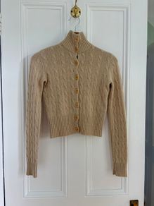 Cable-Knit Cashmere Cardigan Ralph Lauren