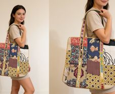 Brand New Hand block printed Cotton Quilt Bag
