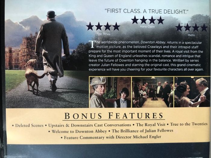 Downton Abbey [2019] Hugh Bonneville, Jim Carter, Michelle Dockery, Elizabeth McGovern, Maggie Smith, Imelda Staunton & Penelope Wilton [DVD Movie]