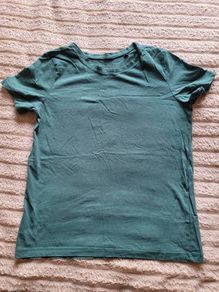 Sinsay Sleepwear Forest Green T-Shirt / Pyjama Top