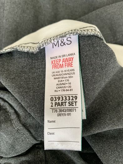 M&S boys school trousers bundle age 14-17
