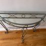 Hallway console table half moon hall kitchen sitting room lounge side table Image 2