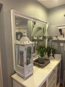 Stunning white mirror