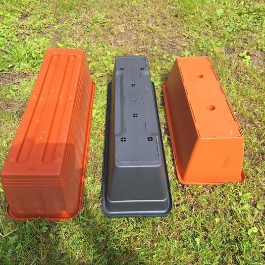 Garden Plant Pots Window Boxes Set of 3