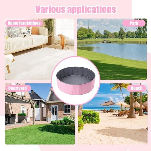 Kids Baby Round Pool Ball Pit, Outdoor Indoor Nursery Baby Playpen for Toddler Boys Girls (100CM)