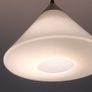 Vintage Frosted Glass Ceiling Light Fitting Image 3