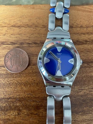 Swatch Irony wrist watch blue dial