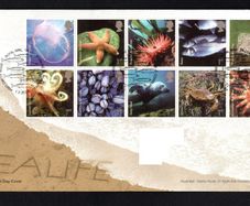 2007 Great Britain Sealife Commemorative Stamps First Day Cover (FDC)