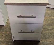 Brand new 2 drawer bedside lockers.