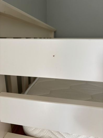 Single White Bunk beds