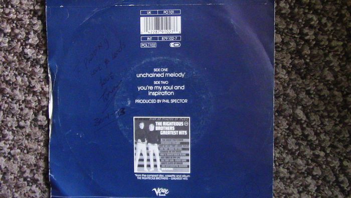 The Righteous Brothers - Unchained Melody / You're My Soul and Inspiration 7 " Single