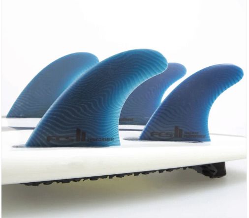 FCS II Medium Performer Neo Glass Tri-Quad Surfboard Fins - Pacific