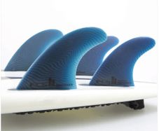 FCS II Medium Performer Neo Glass Tri-Quad Surfboard Fins - Pacific