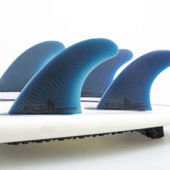 FCS II Medium Performer Neo Glass Tri-Quad Surfboard Fins - Pacific
