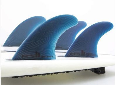 FCS II Medium Performer Neo Glass Tri-Quad Surfboard Fins - Pacific