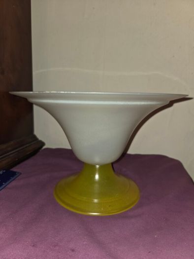 Vintage large glass bowl