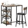3 piece dining set with bar table and 2 chairs Image 5