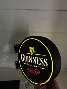 Doubled Sided Wall Mounted Bar Signs (Guinness , Heineken, Bulmers)