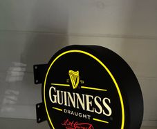 Doubled Sided Wall Mounted Bar Signs (Guinness , Heineken, Bulmers)