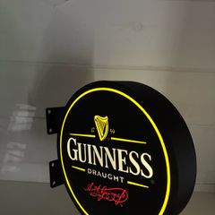 Doubled Sided Wall Mounted Bar Signs (Guinness , Heineken, Bulmers)
