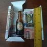 Guinness miniature bottle and glass. Image 3