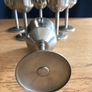 New Vintage Stainless Steel Wine Goblets Image 3