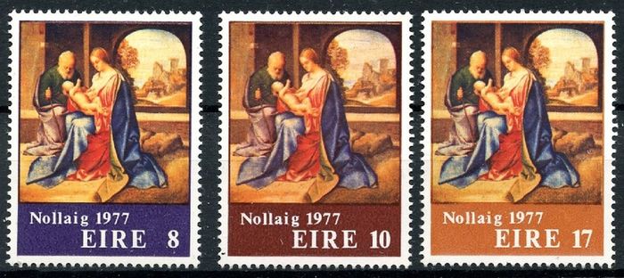 Ireland 1977 - Scott # 423-425 Christmas - Mint Never Hinged