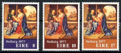 Ireland 1977 - Scott # 423-425 Christmas - Mint Never Hinged