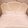 Vintage French Style Rattan / Cane Bed Frame - Cream Antique Finish - King Size Image 5