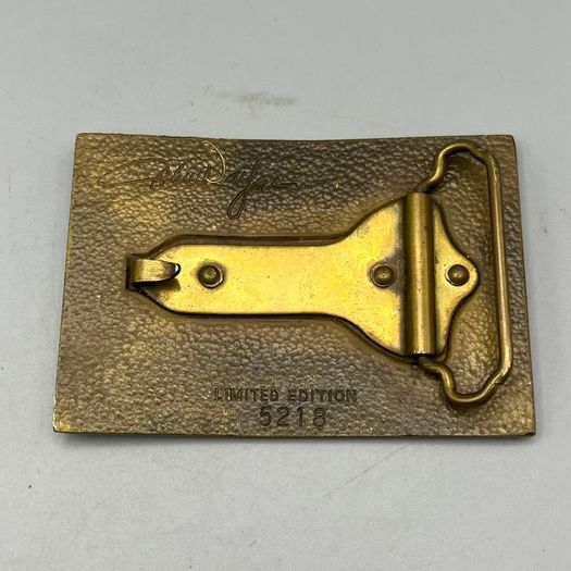John Wayne Solid Brass Vintage Belt Buckle Johnson and Held Limited Edition