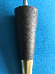 legs for furniture 6  tapered with  brass slipper cups