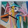 Original Painting of a Dog Framed Original Abstract Painting of Dog  Fauvist Art Figurative Art Image 5
