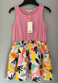 Catimini girls summer dress with pockets Age 2 BNWT