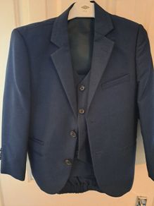 beautiful boys 3 piece navy suit