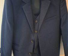 beautiful boys 3 piece navy suit