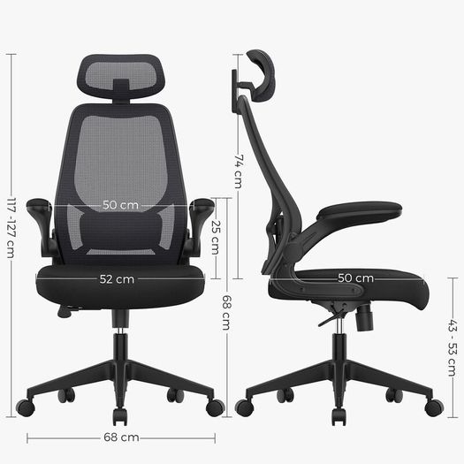 Office Chair, Ergonomic Desk Chair, Office Chairs with Adjustable Headrest, Armrests, Lumbar Support, High Back Office Chair, Computer Chair