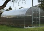 Greenhouse with polycarbonate sheeting 