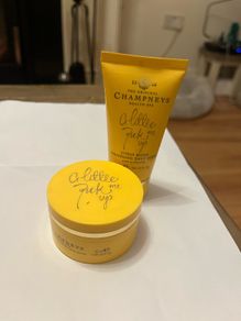 body scrub and body butter