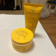 body scrub and body butter