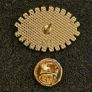 The evil eye, pin back badge. Image 2