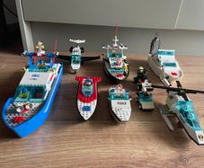 Vintage LEGO Lot Boats & Town/Police