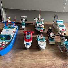 Vintage LEGO Lot Boats & Town/Police 1991to1996