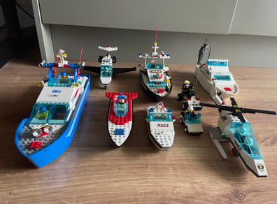 Vintage LEGO Lot Boats & Town/Police