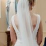 Ivory Chapel Length Veil Image 3