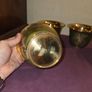 Set of 4 Cloisonne Brass Planters Image 6