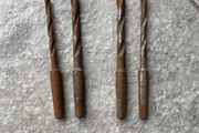 4 Vintage Drill Bits
