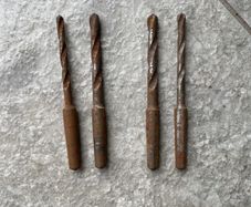 4 Vintage Drill Bits